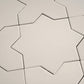 Seville 6.6 in. x 6.6 in. Matte Light Gray Porcelain Star Wall and Floor Tile (5.31 sq ft/case) - 34 Pack