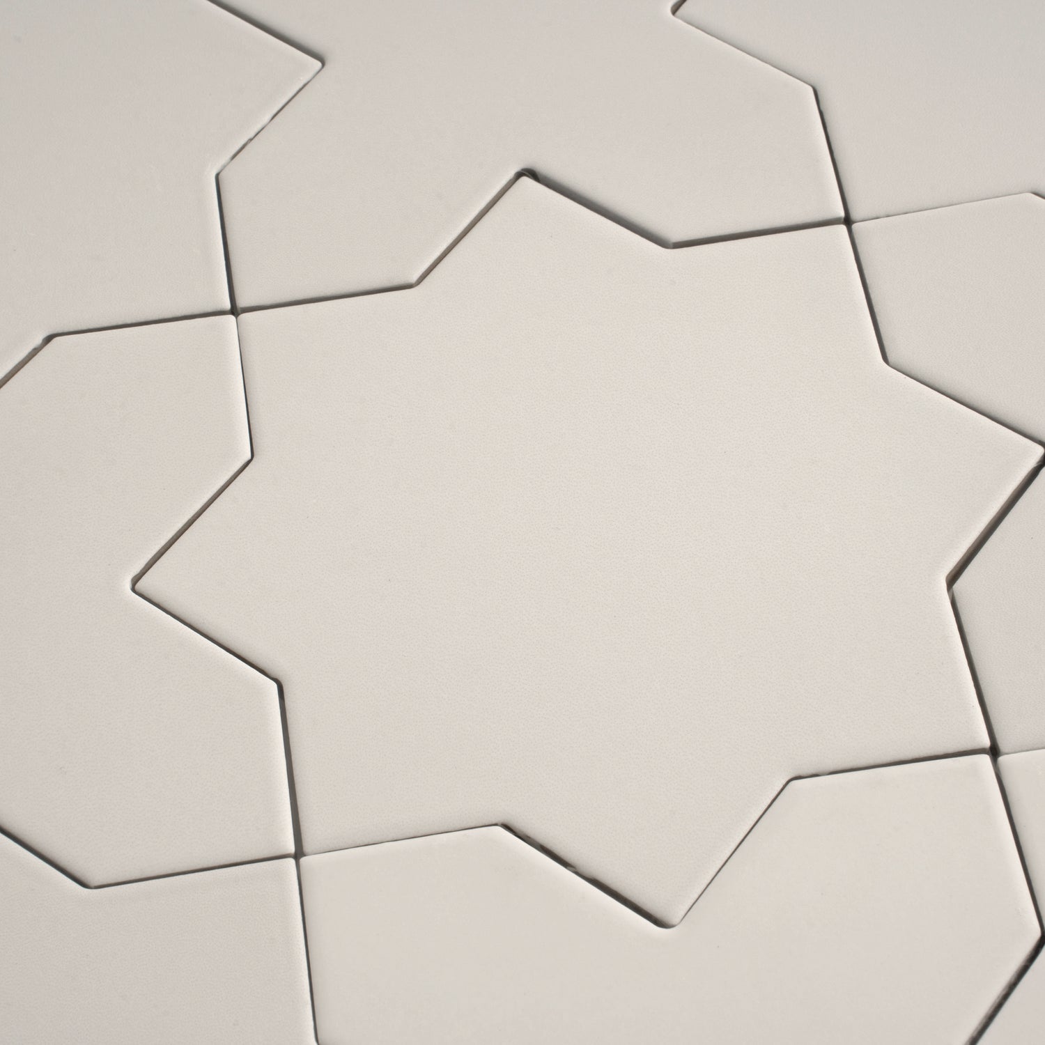 Light Gray 7" Star with 5" Cross Matte Porcelain Wall and Floor Tile (10.62 sq ft/case) - 68 Pack