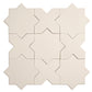 Seville 6.6 in. x 6.6 in. Matte Light Gray Porcelain Star Wall and Floor Tile (5.31 sq ft/case) - 34 Pack