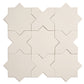 Sample - Light Gray 7" Star with 5" Cross Matte Porcelain Wall and Floor Tile (10.62 sq ft/case) - 68 Pack