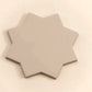 Seville 6.6 in. x 6.6 in. Matte Light Gray Porcelain Star Wall and Floor Tile (5.31 sq ft/case) - 34 Pack