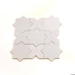 Seville 6.6 in. x 6.6 in. Matte Light Gray Porcelain Star Wall and Floor Tile (5.31 sq ft/case) - 34 Pack