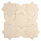 Sample - Ecru Taupe 7" Star with 5" Cross Matte Porcelain Wall and Floor Tile (10.62 sq ft/case) - 68 Pack