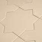 Sample - Ecru Taupe 7" Star with 5" Cross Matte Porcelain Wall and Floor Tile (10.62 sq ft/case) - 68 Pack
