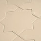 Ecru Taupe 7" Star with 5" Cross Matte Porcelain Wall and Floor Tile (10.62 sq ft/case) - 68 Pack