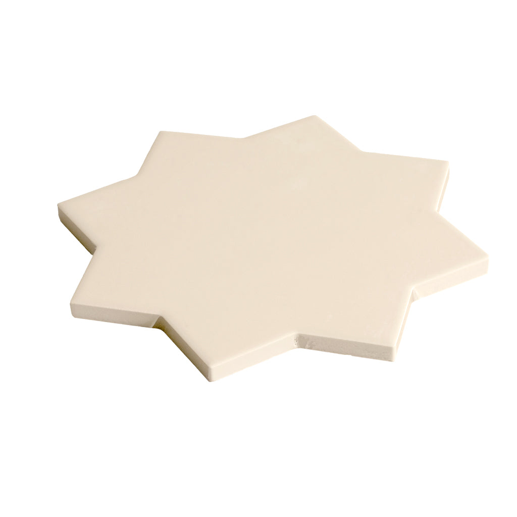 Seville 6.6 in. x 6.6 in. Matte Ecru Taupe Porcelain Star Wall and Floor Tile (5.31 sq ft/case) - 34 Pack