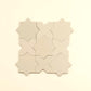 Seville 6.6 in. x 6.6 in. Matte Ecru Taupe Porcelain Star Wall and Floor Tile (5.31 sq ft/case) - 34 Pack