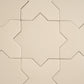 Ecru Taupe 7" Star with 5" Cross Matte Porcelain Wall and Floor Tile (10.62 sq ft/case) - 68 Pack
