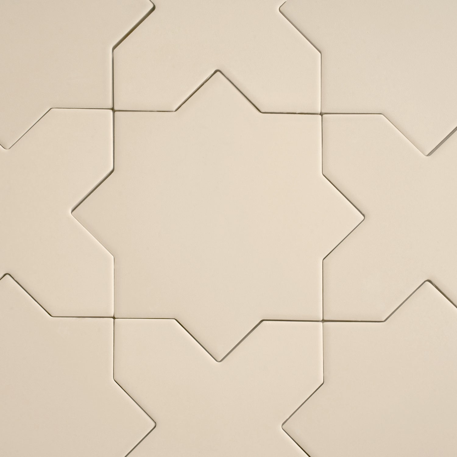 Ecru Taupe 7" Star with 5" Cross Matte Porcelain Wall and Floor Tile (10.62 sq ft/case) - 68 Pack