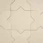 Sample - Ecru Taupe 7" Star with 5" Cross Matte Porcelain Wall and Floor Tile (10.62 sq ft/case) - 68 Pack
