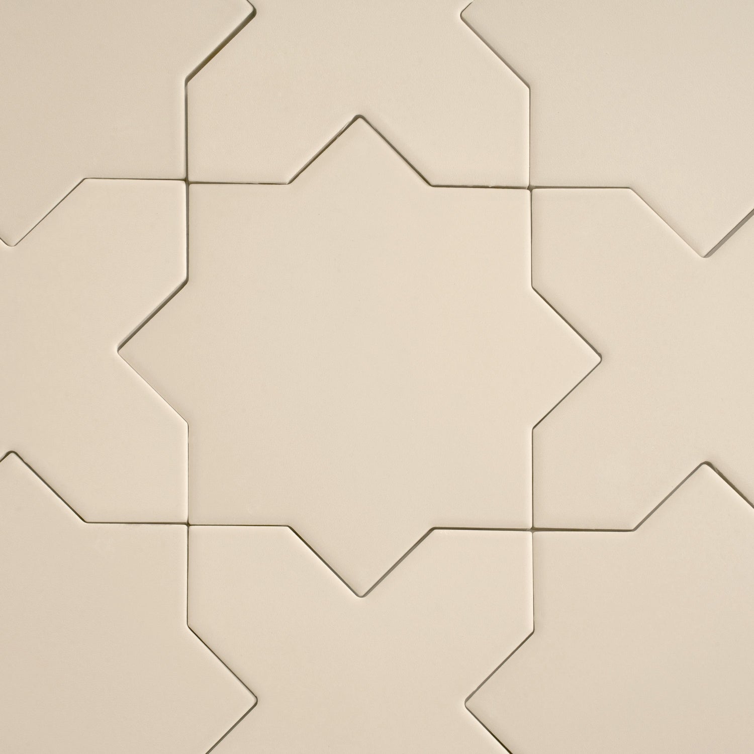 Sample - Ecru Taupe 7" Star with 5" Cross Matte Porcelain Wall and Floor Tile (10.62 sq ft/case) - 68 Pack