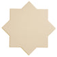 Seville 6.6 in. x 6.6 in. Matte Ecru Taupe Porcelain Star Wall and Floor Tile (5.31 sq ft/case) - 34 Pack