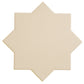 Sample - 5" Pearl White Star with Cobalt Blue Cross Glossy Ceramic Wall and Floor Tile (10.76 sq ft/case) - 54 Pack