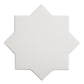 Pure White 7" Star with Terracota 5" Cross Matte Porcelain (10.62 sq ft/case) - 68 Pack