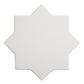 Sample - 5" Pearl White Star with Cobalt Blue Cross Glossy Ceramic Wall and Floor Tile (10.76 sq ft/case) - 54 Pack