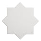Sample - 5" Pearl White Star with Cobalt Blue Cross Glossy Ceramic Wall and Floor Tile (10.76 sq ft/case) - 54 Pack