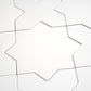 Sample - Pure White 7" Star with 5" Cross Matte Porcelain Wall and Floor Tile (10.62 sq ft/case) - 68 Pack