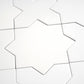 Pure White 7" Star with 5" Cross Matte Porcelain Wall and Floor Tile (10.62 sq ft/case) - 68 Pack