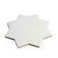 Seville 6.6 in. x 6.6 in. Matte Pure White Porcelain Star Wall and Floor Tile (5.31 sq ft/case) - 34 Pack