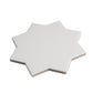 Pure White 7" Star with Graphite Black 5" Cross Matte Porcelain (10.62 sq ft/case) - 68 Pack-sample