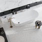 Sample - White 12x12 Polished Penny round Calacatta Gold Marble Mosaic Tile (5 pack, 5 sq ft/case)