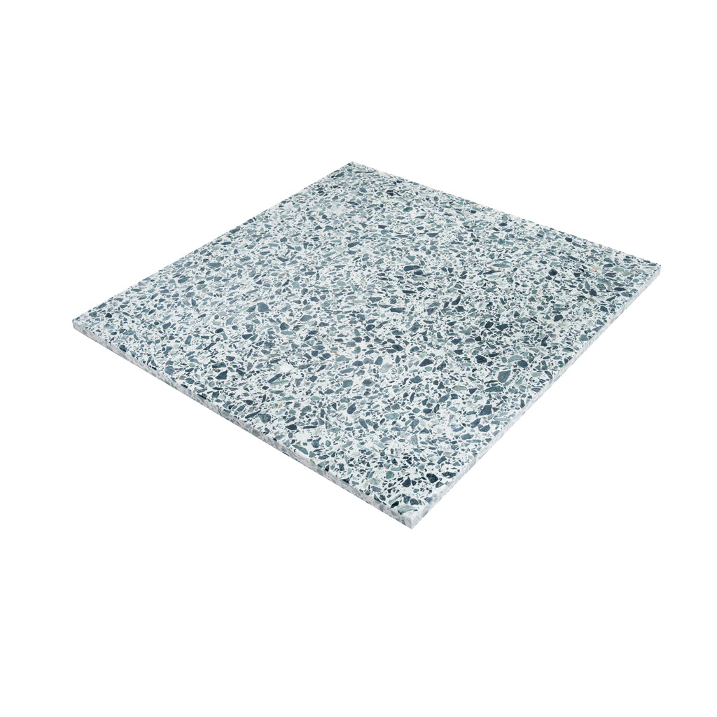 Terraforma 23.62 in. x 23.62 in. Honed Forest Green and White Terrazzo Large Format Wall and Floor Tile (7.75 sq ft/case) - 2 Pack