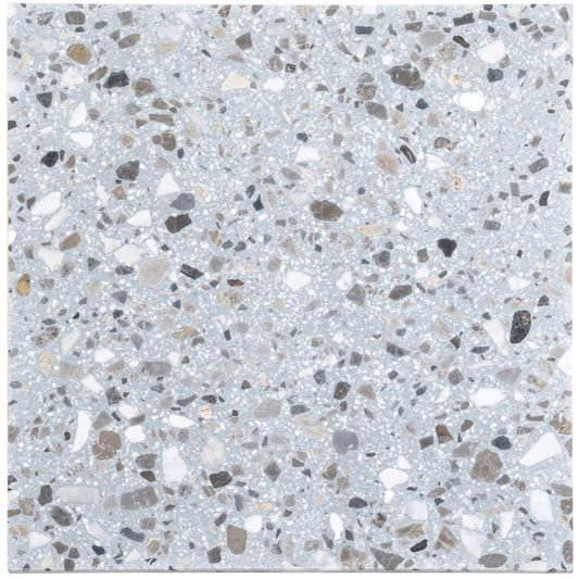 Gray Beige 24x24 Honed Square Terrazzo Large Format Tile (2 pack, 7.75 sq ft/case) - Sample