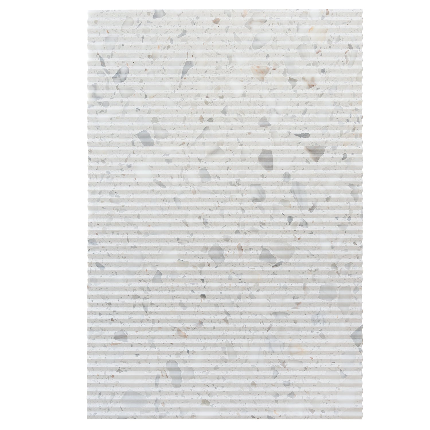 Sample - White, Beige 12x24 Textured Terrazzo Large Tile (7.75 sq ft/case, 4-Pack)