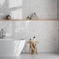 Sample - White, Beige 12x24 Textured Terrazzo Large Tile (7.75 sq ft/case, 4-Pack)