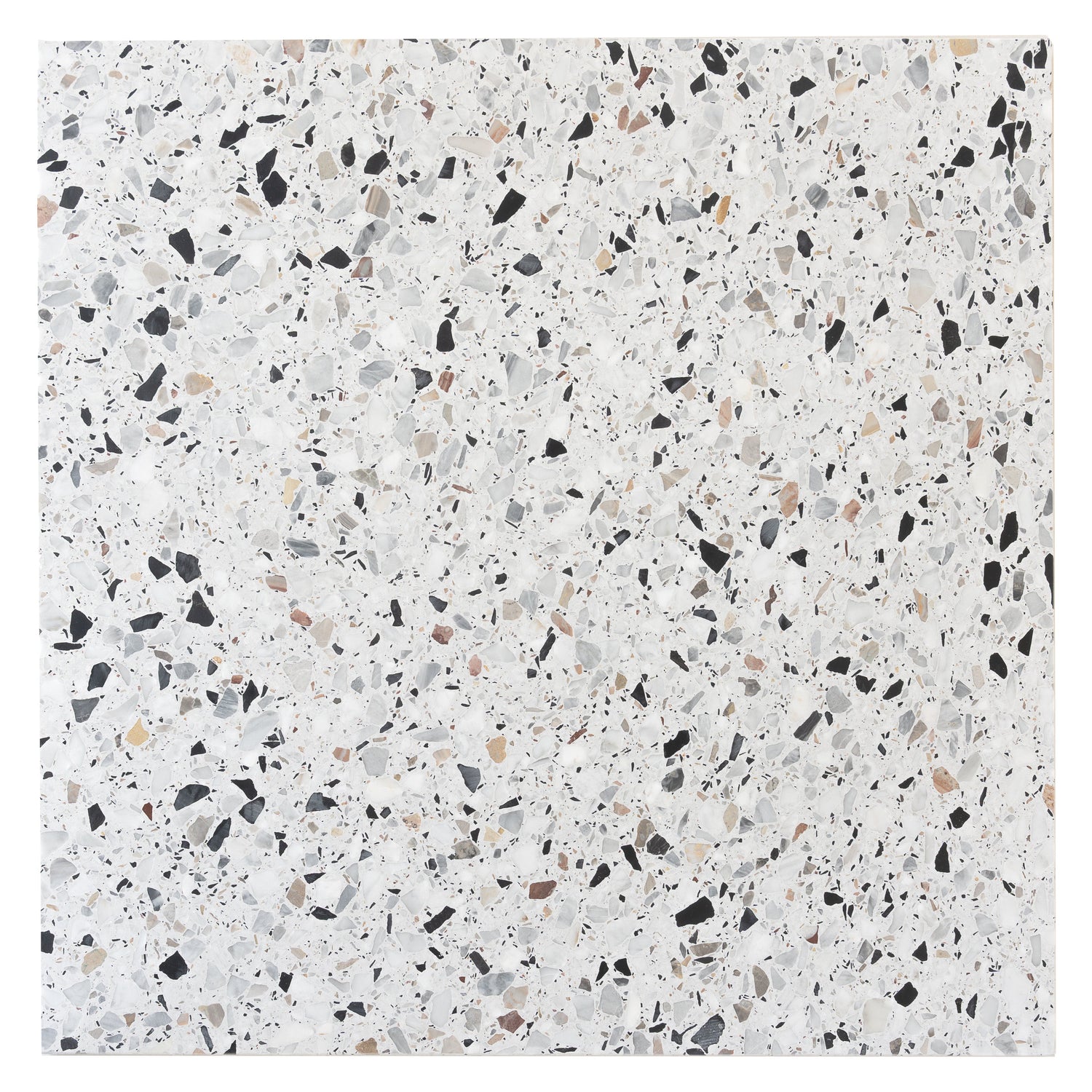 Sample - White 24x24 Honed Terrazzo Large Tile (7.75 sq ft/case, 2-Pack)