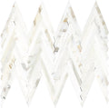 polished white gray gold calacatta pattern chevron mosaic tile for wall and floor