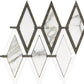 White Gray 10x13 Polished Diamond Calacatta, Thassos, Lagos Azul Mosaic Tile (5 pack, 4.68 sq ft/case)