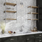 White Gray 11x13 Polished Hexagon Calacatta Gold, Thassos Mosaic Tile (5 pack, 5.4 sq ft/case)