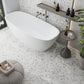 White Gray 11x12 Honed Hexagon Calacatta Gold Marble Mosaic Tile (5 pack, 4.55 sq ft/case)