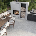 Light gray hexagon porcelain floor tile with matte finish, 8x9 inches