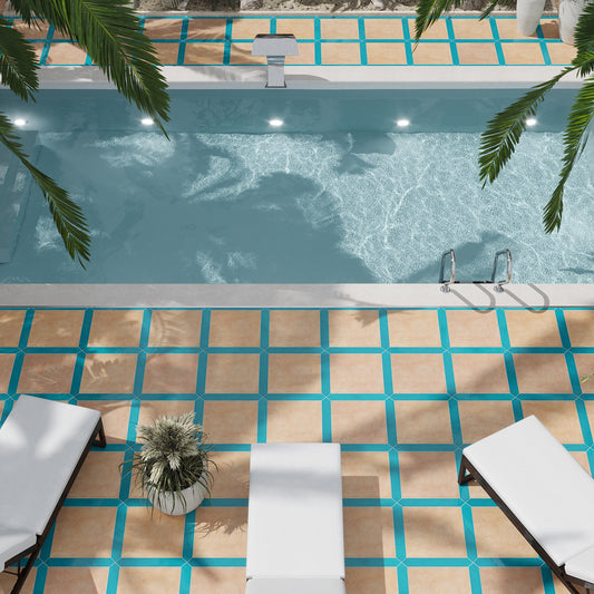 Turquoise Blue 3x19 Glossy Picket Porcelain Tile (20 pack, 7.65 sq ft/case)