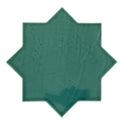 Sample - Turquoise Blue 7x7 Glossy Star Porcelain Tile (16 pack, 6.46 sq ft/case)
