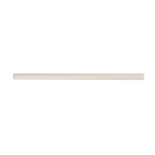 Pearl White 0.6x12 Glossy Porcelain Bullnose Tile Trim (10 pack, 0.5 sq ft/case) - Sample