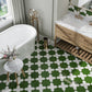 Deep Forest Green 7x7 Glossy Star Porcelain Tile (16 pack, 6.46 sq ft/case)