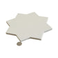 Terralis 7 in. x 7 in. Glossy Pearl White Porcelain Star Wall and Floor Tile (6.46 sq ft/case) - 16 Pack