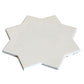 Terralis 7 in. x 7 in. Glossy Pearl White Porcelain Star Wall and Floor Tile (6.46 sq ft/case) - 16 Pack