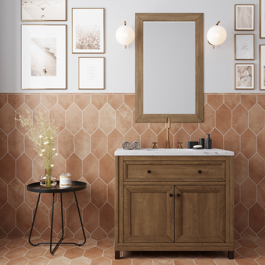 Terracotta 0.6x12 Matte Porcelain Bullnose Tile Trim (10 pack, 0.5 sq ft/case)
