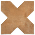 Sample - Terracotta 7x7 Matte Cross Porcelain Tile (16 pack, 5.6 sq ft/case)
