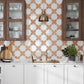 Pearl White 7x7 Glossy Star Porcelain Tile (16 pack, 6.46 sq ft/case)