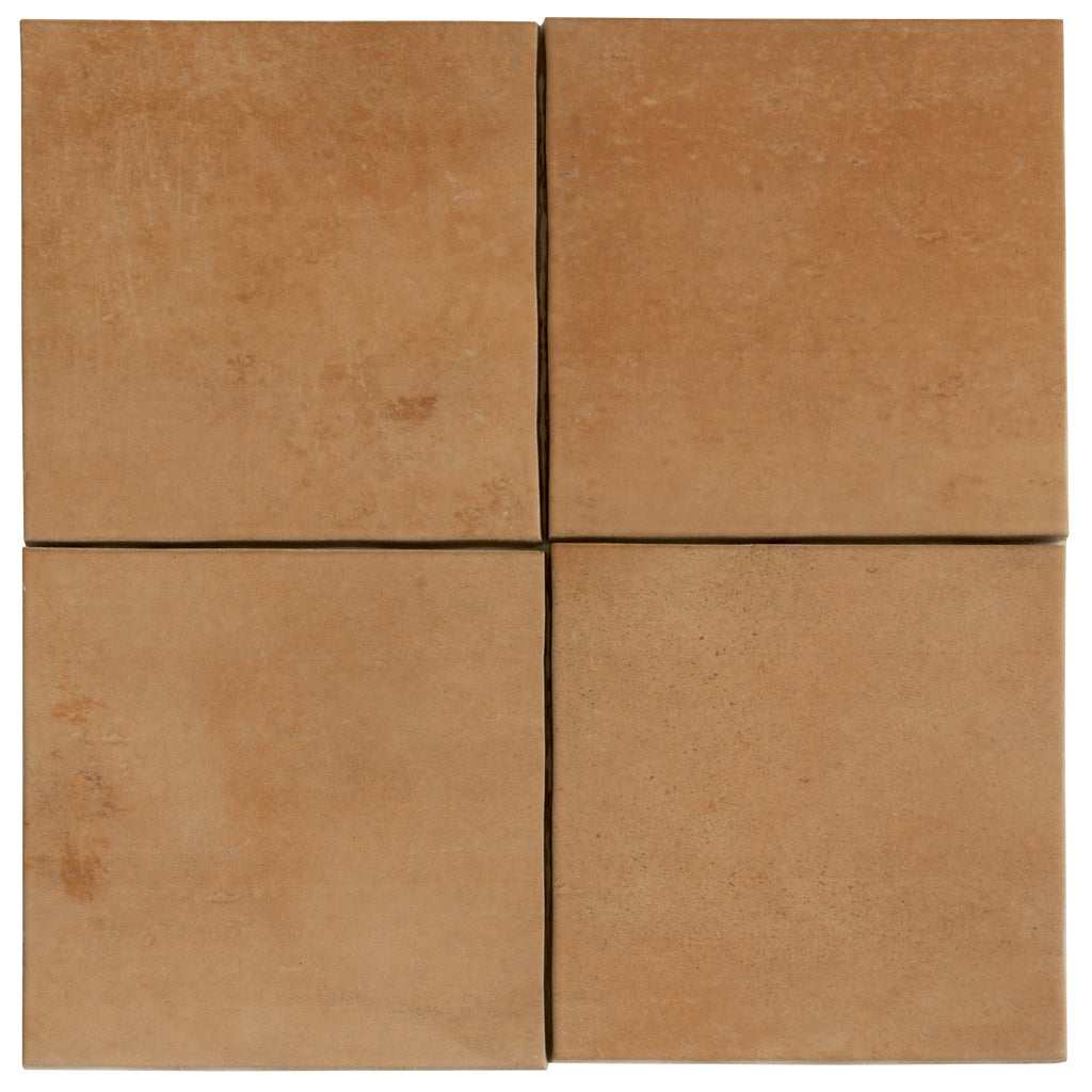 Terralis 5.9 in. x 5.9 in. Matte Terracotta Porcelain Square Wall and Floor Tile (5.38 sq ft/case) - 22 Pack