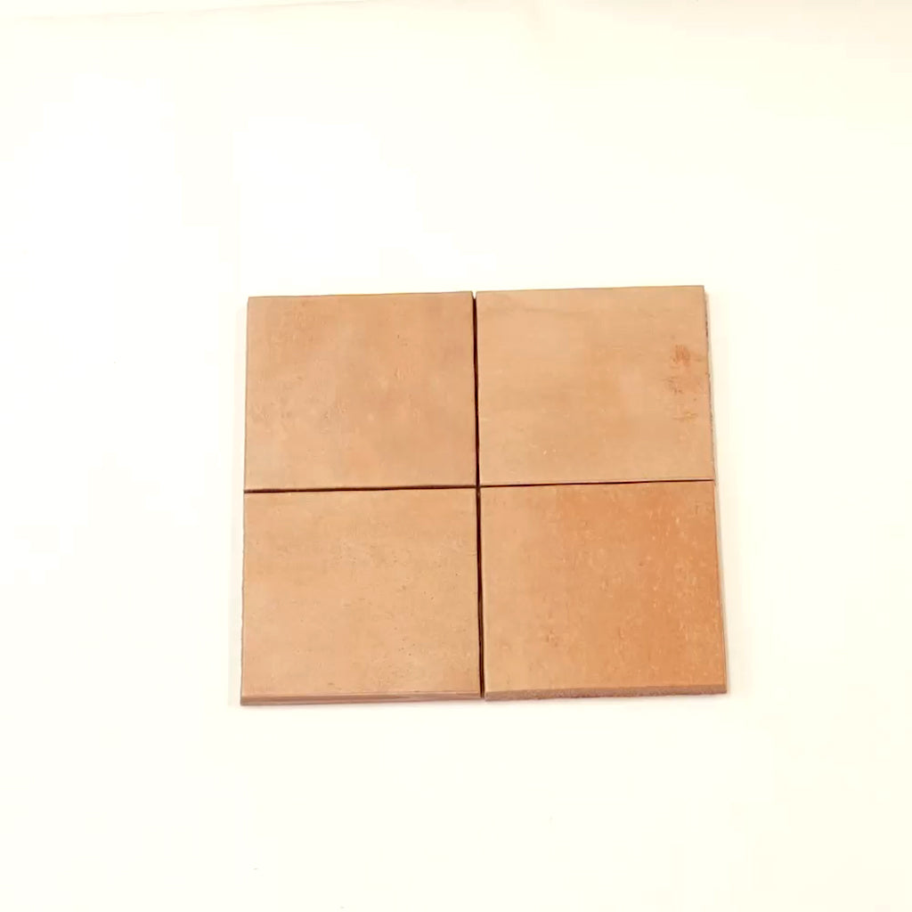 Terralis 5.9 in. x 5.9 in. Matte Terracotta Porcelain Square Wall and Floor Tile (5.38 sq ft/case) - 22 Pack