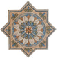 Terralis 7 in. x 7 in. Matte Taupe, Sage Green-Blue Terracotta Porcelain Star Wall and Floor Tile (6.46 sq ft/case) - 16 Pack