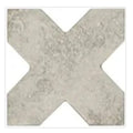 Sample - Soft Beige 6x6 Matte Cross Porcelain Tile (24 pack, 6.35 sq ft/case)