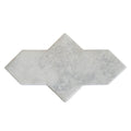 beige matte star-shaped porcelain tile with subtle stone-like texture and tonal variation