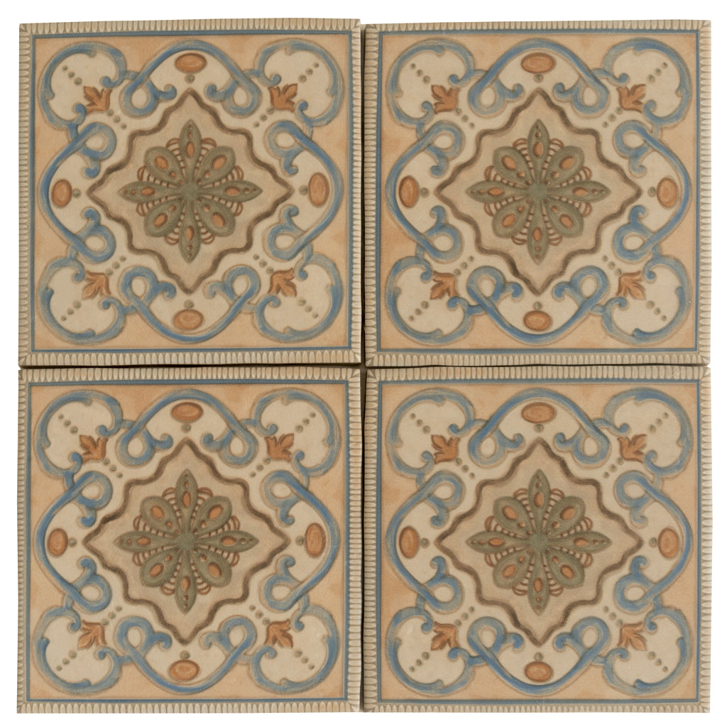 Terralis 5.9 in. x 5.9 in. Matte Taupe-blue Terracotta Porcelain Square Wall and Floor Tile (4.65 sq ft/case) - 19 Pack